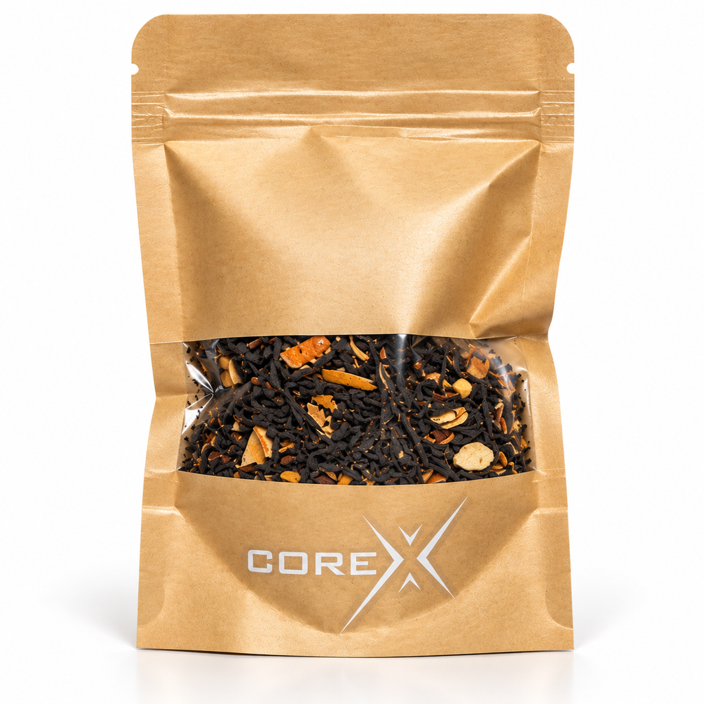 CoreX by Alysar Boost Me Up Blend, loose leaf black tea with cinnamon for a daily tea ritual