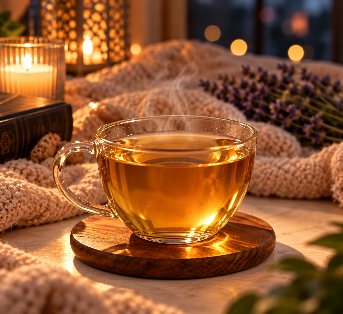 CoreX by Alysar Wind Me Down Blend, loose leaf floral herbal tea for an evening ritual