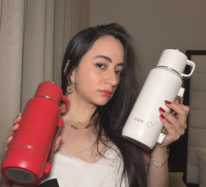 CoreX by Alysar Tea Mug with Built-in Infuser for loose leaf tea and everyday tea rituals