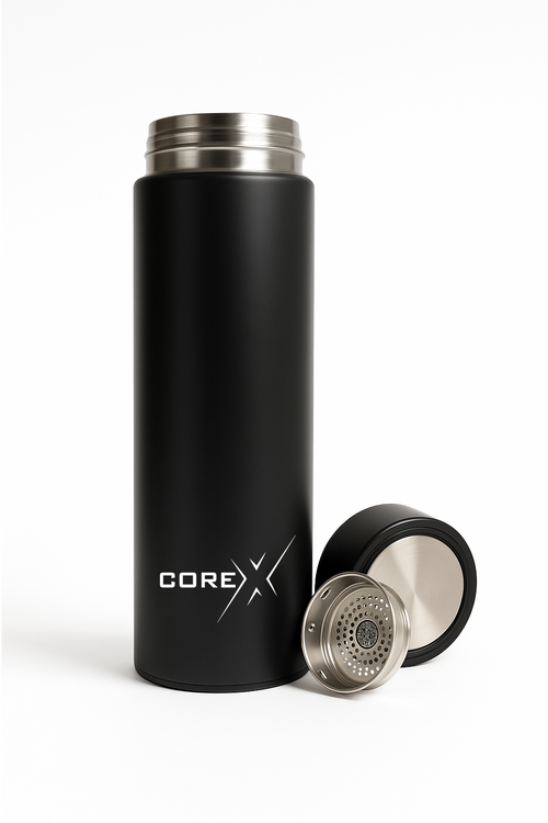 350 ML / 12 OZ 9 x 2 Inch Stainless Steel Mug with Built-In Tea Filter